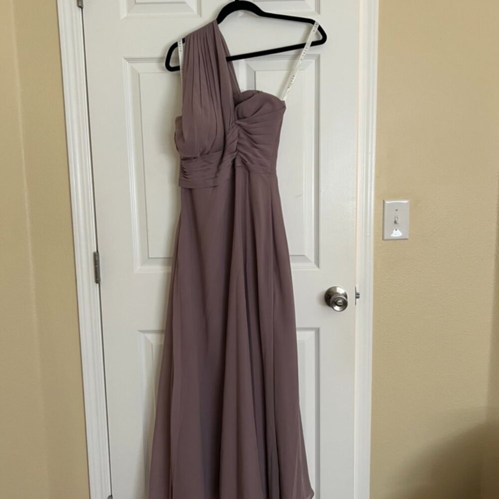 Azazie Ashley Bridesmaid Dress Color Dusk